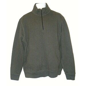 J Crew New York Sweater Gray Pullover ¼ Zip Mens Size XL